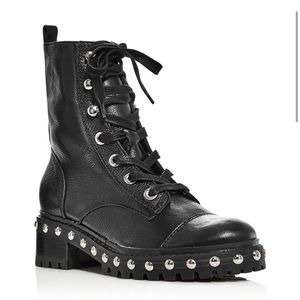 Schutz Andrea Combat Studded Boots Size 10